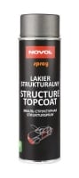 NOVOL Структурная эмаль (краска) STRUCTURE TOPCOAT по пластику (для бамперов), антрацит, аэрозоль 500мл