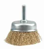 VOREL Щетка-крацовка чашка со стержнем 75 мм