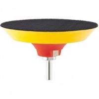 MATRIX Тарелка (оправка) опорная с Velcro фиксацией для дрели и УШМ, мягкая (125мм, М14 под ключ)