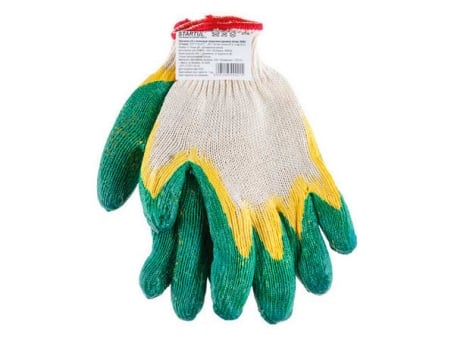 Перчатки х/б с латексным покрытием (двойной облив) ЛЮКС 13 класс