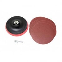 FORSAGE Тарелка (оправка) опорная с Velcro фиксацией для УШМ (115мм, М14 под ключ)