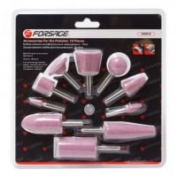 FORSAGE Набор камней абразивных, 10пр.(хвостовик 6мм), в блистере GSK010