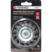 Forsage Кордщетка дисковая стальная витая для дрели 75мм, в блистере