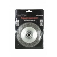 RockForce Кордщетка дисковая стальная для УШМ 115мм (М14), в блистере