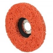 Круг абразивный зачистной (коралл) D=125 на болгарку оранжевый