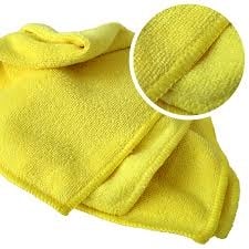 Многоразовая полировальная салфетка MICROSHINE из микрофибры, 40х40см., жёлтая, RoxelPro, 633223 / 232163