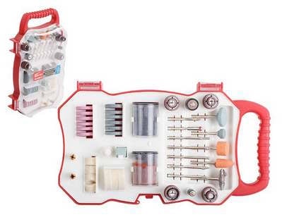 WORTEX Набор аксессуаров для гравера 82 предмета в боксе ( универсальный) 