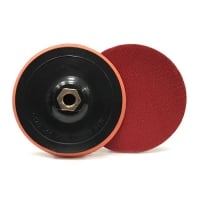 RoxelPro Тарелка (оправка) опорная с Velcro фиксацией для УШМ (125мм, М14 под ключ)