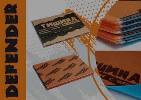 Comfort mat Тишина Звукоизоляционный материал DEFENDER, толщина 4.5мм, лист 500х700мм