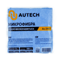 AuTech Микрофибра салфетка PROFI-MICROFASERTUCH 35х35 см, синяя без оверлока, 280 гр/м2., цена за 1 салфетку