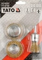 YATO Набор щеток для дрели 3 шт.
