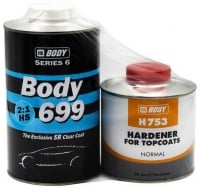 HB BODY  Бесцветный акриловый лак Proline 699 SR Red Line 1 л. + 0,5отв.