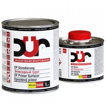 DUR Эпоксидный антикоррозионный грунт D440 1л + 0,5л (D240) черный
