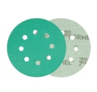 FORMEL Круг абразивный наждачный, 125мм, 8 отверстий, в ассортименте