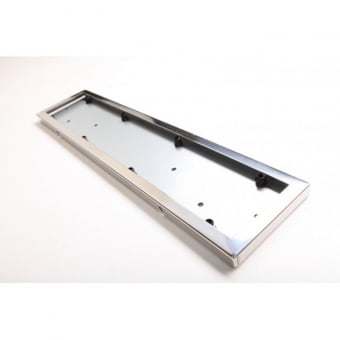 Рамка для номера автомобиля нержавейка (хром), 1 шт