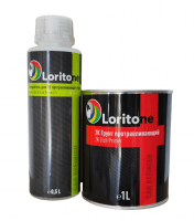 Loritone Протравливающий (кислотный) грунт 2K Etch Primer с отвердителем, 1л+0.5л.
