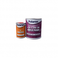 POLARON Акриловый грунт наполнитель 4:1, 1л + 0.25 отв.