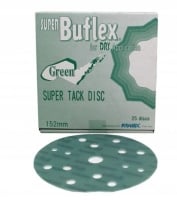 KOVAX Круг абразивный шлифовальный Super Buflex DRY Green P2000 на липучке 152 мм, 15 отверстий