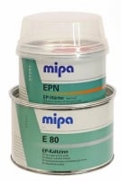 Mipa Шпатлёвка наполнительная эпоксидно-металлическая E 80 EP-Kaltzinn 1кг + отв. норм.EPN 0,5л