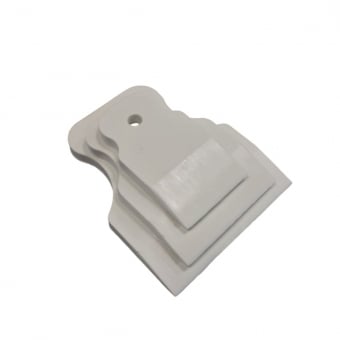 Набор резиновых шпателей белых, 3 шт.