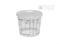 OTRIX Мерная тара (емкость, стакан) для смешивания краски, грунта, лака, с крышкой