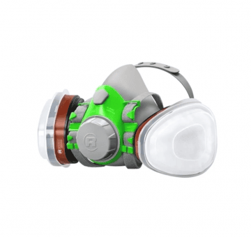 REMIX Полумаска силиконовая профессиональная 8601, в сборе, класс защиты A1/P2R, размер "M"