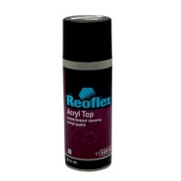 REOFLEX Эмаль акриловая аэрозоль Acryl Top Spray черный мат 520мл