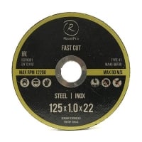 RoxelPro Отрезной круг ROXTOP FAST CUT 125 x 1,0 x 22 мм, Т41, нерж. сталь, металл