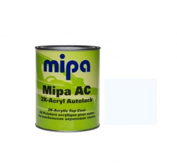 MIPA Эмаль (краска) акриловая 2K LADA 202 Снежно-белая 1л, БЕЗ ОТВЕРДИТЕЛЯ