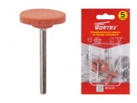WORTEX Шлифовальный камень из оксида алюминия 20 мм, для бормашины, гравера, набор 5 шт.