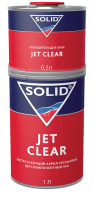 SOLID Бесцветный акриловый лак Jet Clear 1л + 0,5 л отв.