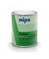 MIPA Эмаль (краска) акриловая 2K Acryl-Fertigtöne Rallye schwarz matt, черная матовая (RAL 9005) 1л