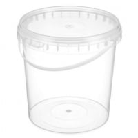 Тара пластиковая (ведро) с крышкой 1.1 литра