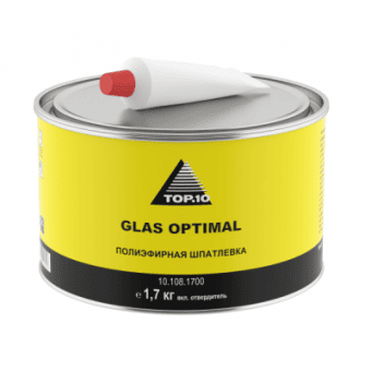 TOP.10 Refinish Шпатлевка универсальная GLAS OPTIMAL со стекловолокном 1,7кг