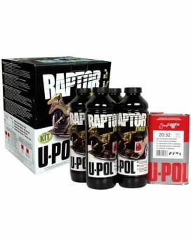 U-POL RAPTOR Защитное покрытие повышенной прочности колеруемое 4 л комплект
