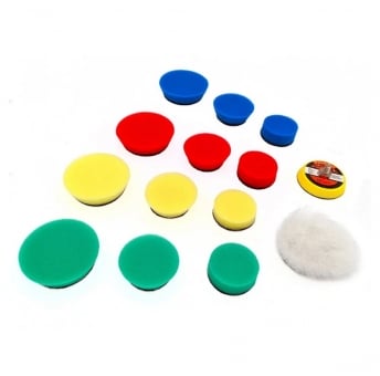 VARIS Набор полировочных губок (кругов) 13 шт. + платформа
