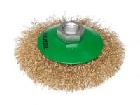 ВОЛАТ Щетка дисковая гофр.100мм/M14 (для УШМ шлифмашины болгарки М14 получаша торцевая крацовка)