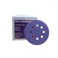 Volvex Круг абразивный (наждачный) VX-Ceramic 125 мм 8отв в ассортименте